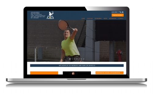 Website voor tennisser